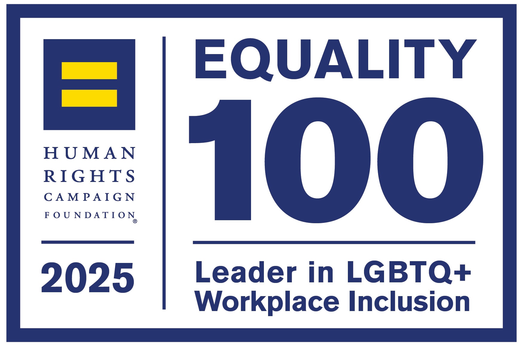 Human Rights Campaign Equality 100 2025