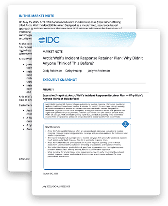 IDC Market Note — Arctic Wolf IR Retainer